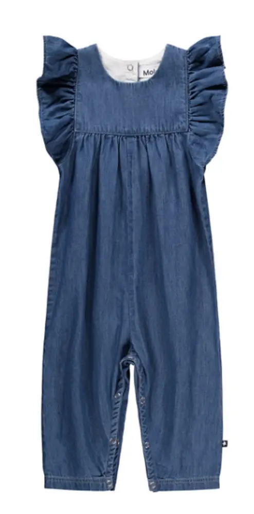 Molo Fifi Buksedragt Mid Blue Wash 80