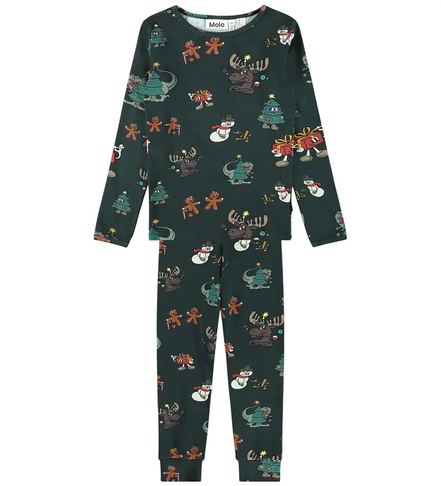 Molo Lue Nattøj Sæt Cartoony Xmas 104