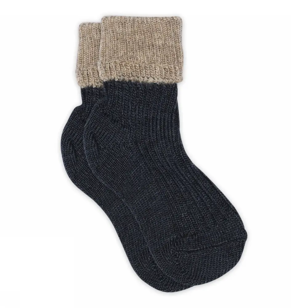 Mp Denmark Aries Strømpe Dark Denim Melange 22 24