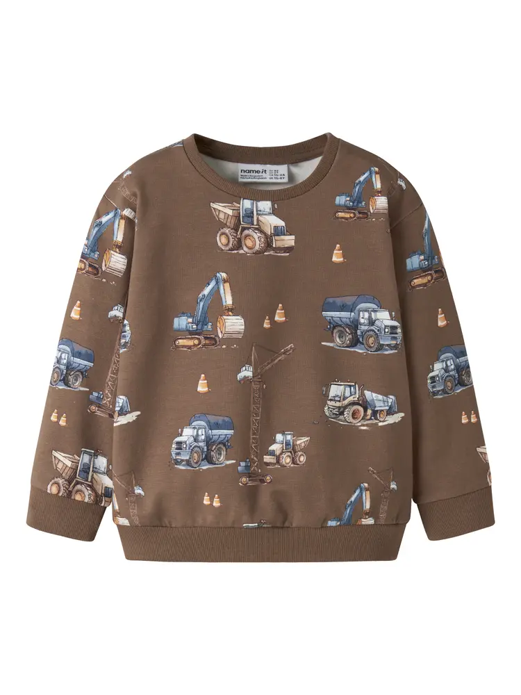 Name It Nelson Sweatshirt Brown Lentil 86