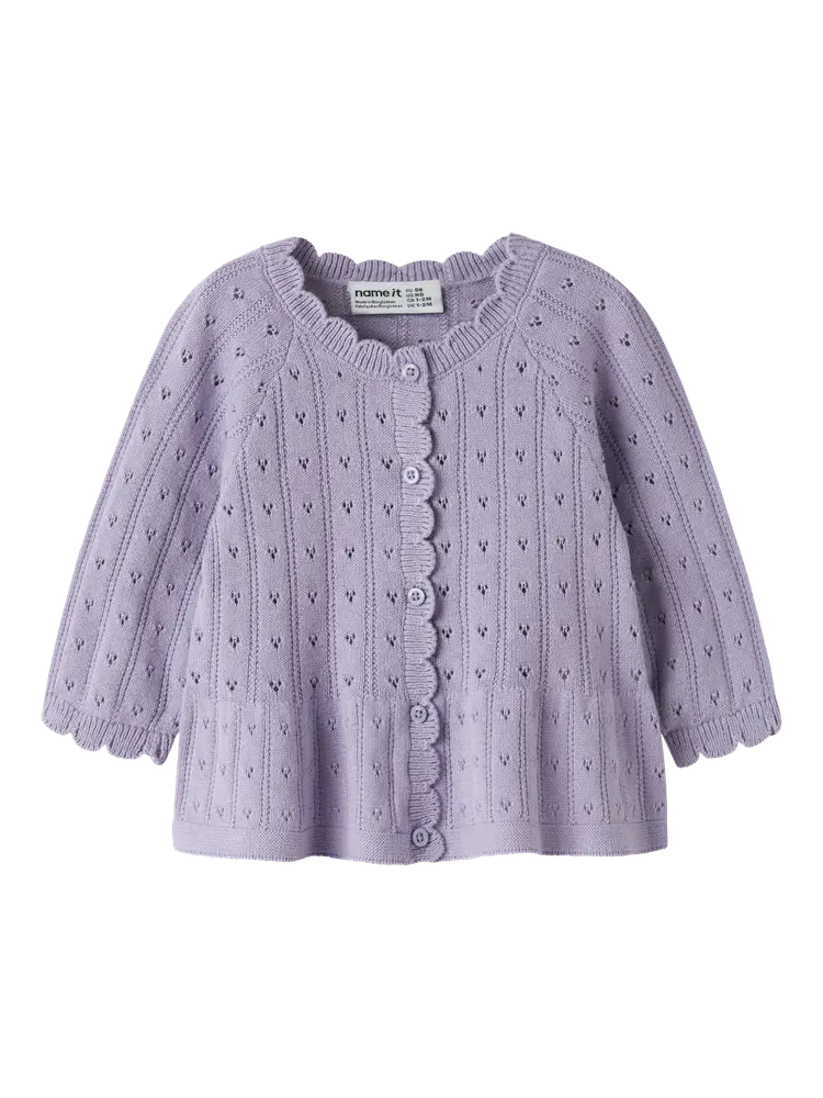 Name It Oxenia Cardigan Heirloom Lilac 50