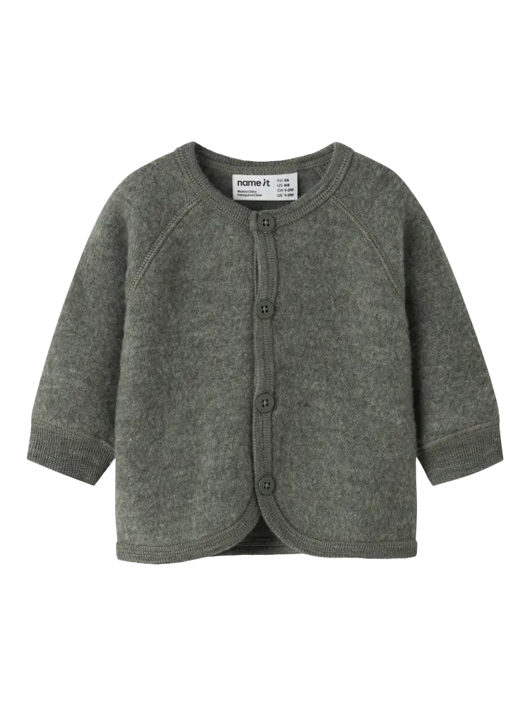 Name It Wmino Uld Cardigan Mulled Basil 86