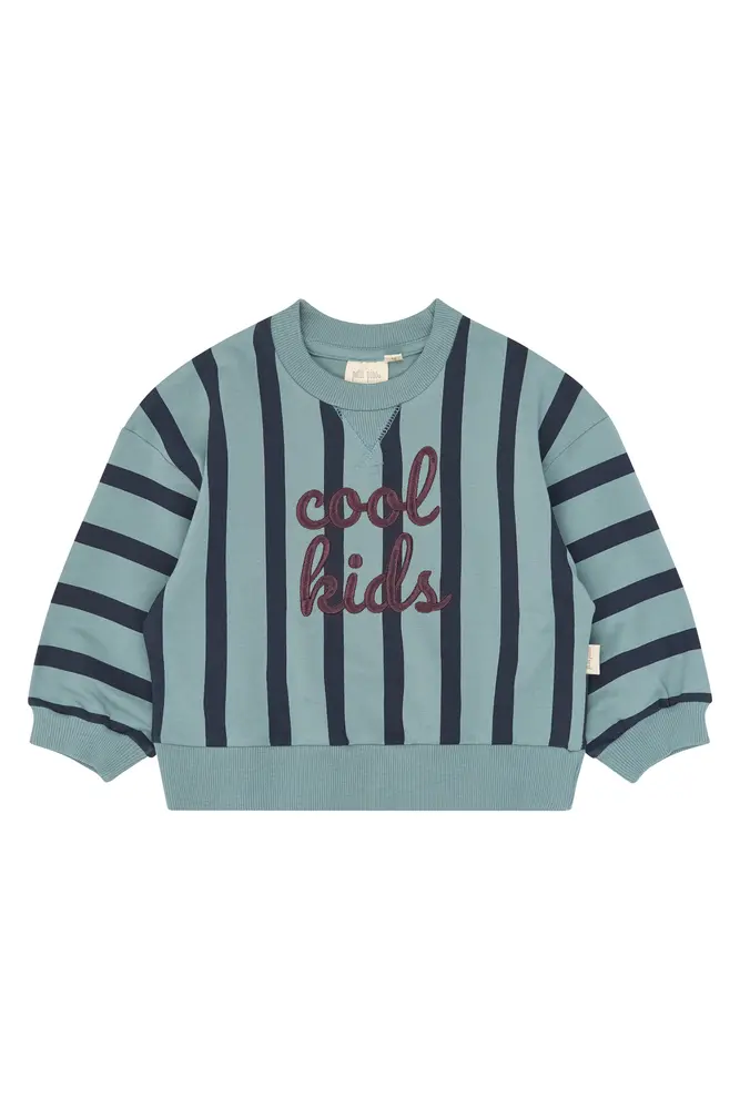 Petit Piao Gillian Sweatshirt Lead Striped 92 Cm
