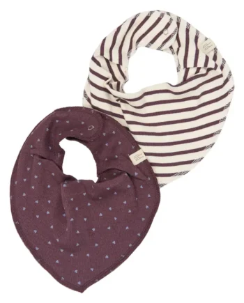 Petit Piao Sky Bib  -pak Huckleberry Striped One Size