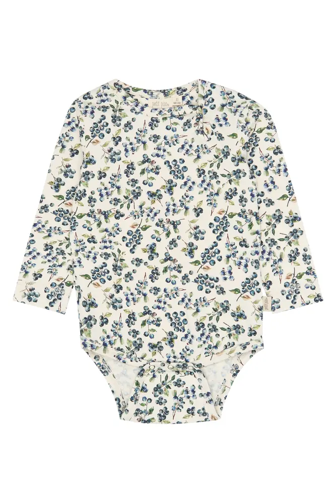 Petit Piao Star Langærmet Body Eggnog Blueberry  80 Cm