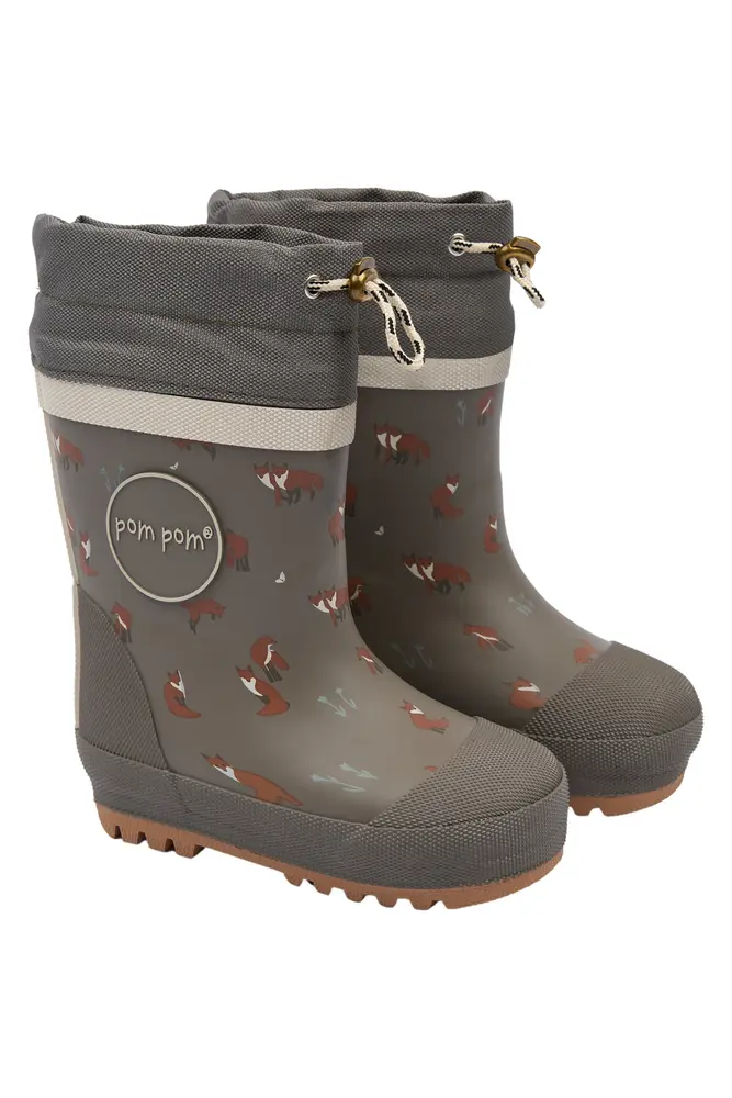 Pompom Brynn Termo Gummistøvler Bungee Cord Fox  31