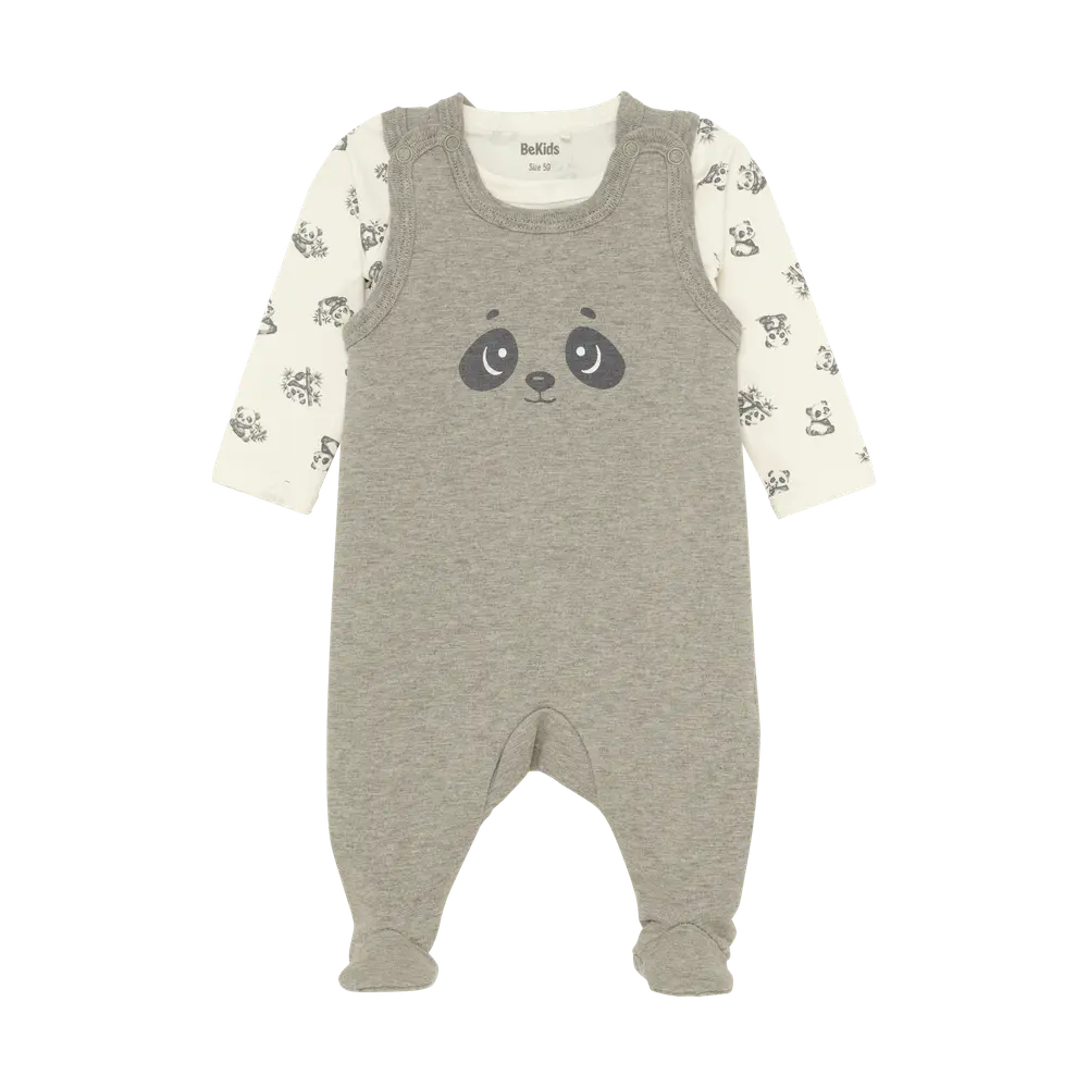 Sødt sæt med langærmet body og bukser fra BeKids