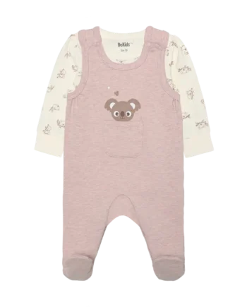 Sødt langærmet body og bukser sæt fra BeKids - perfekt til leg!