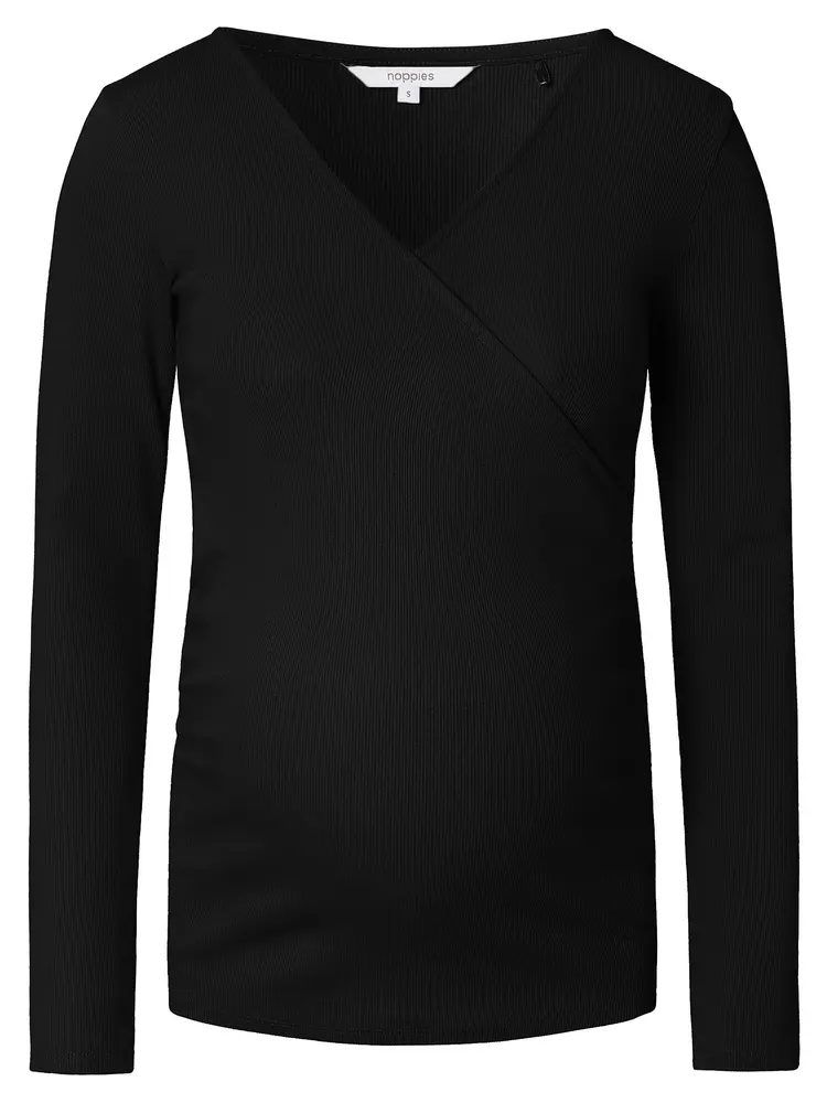 Sara Ammerib Ammebluse – Sort – Perfekt til amning!