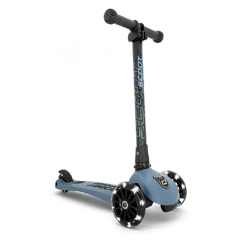 Scoot And Ride Highway Kick LED - Stål til Børn