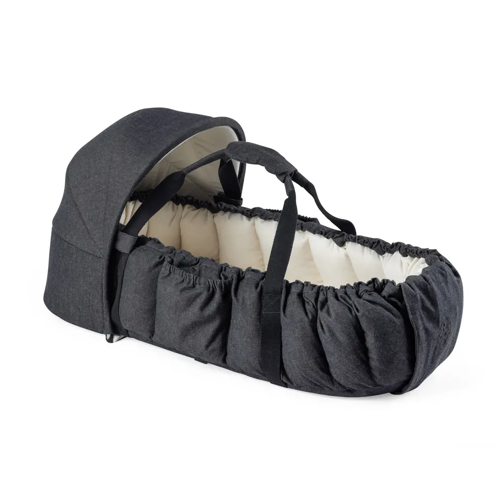 Sebra  - -  Babynest   Kaleche Grey Melange