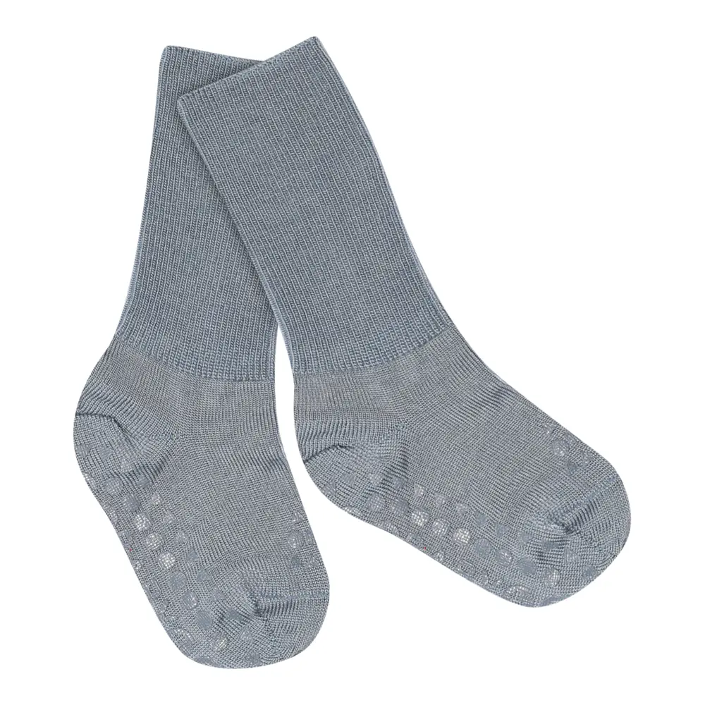 Skridsikre Strømper Merino Uld Stone Blue 23 26