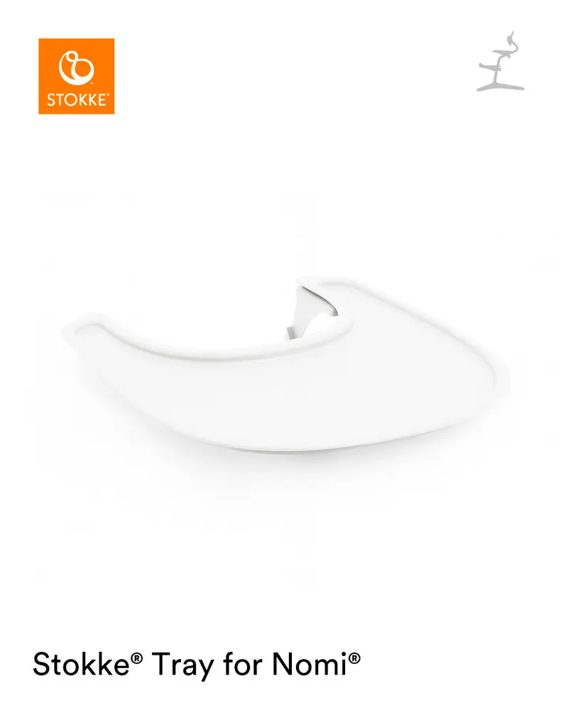 Stokke Nomi Tray - Hvid til Højstol med Tilbud!