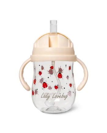 Sugerørskop i Tritan - Ladybug 300 ml til små børn