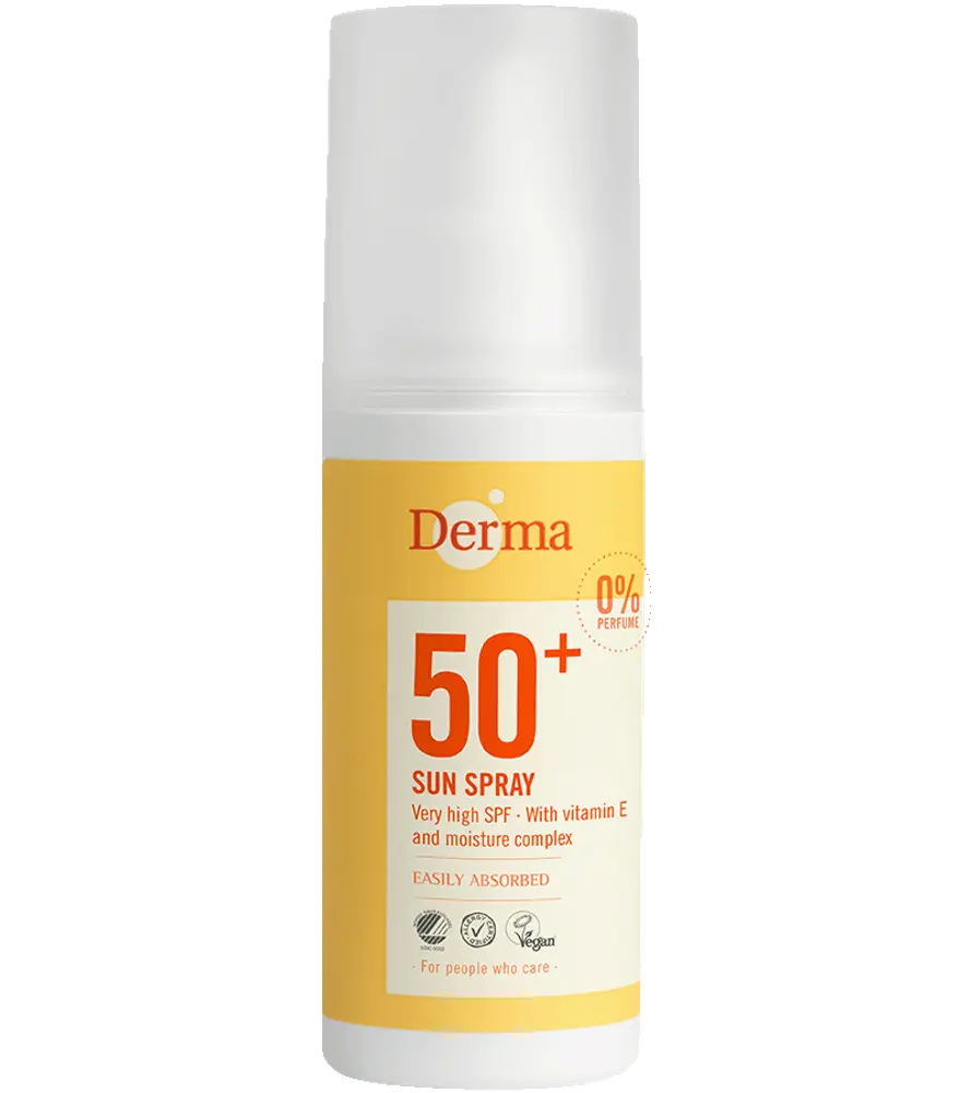 Derma Solspray SPF50 - Effektiv solbeskyttelse 150 ml