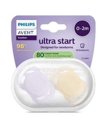 Sut Ultra Start - Lyserød og Lysegul fra Philips Avent