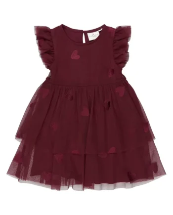 The New Siblings Vonda Mesh Kjole Burgundy 98