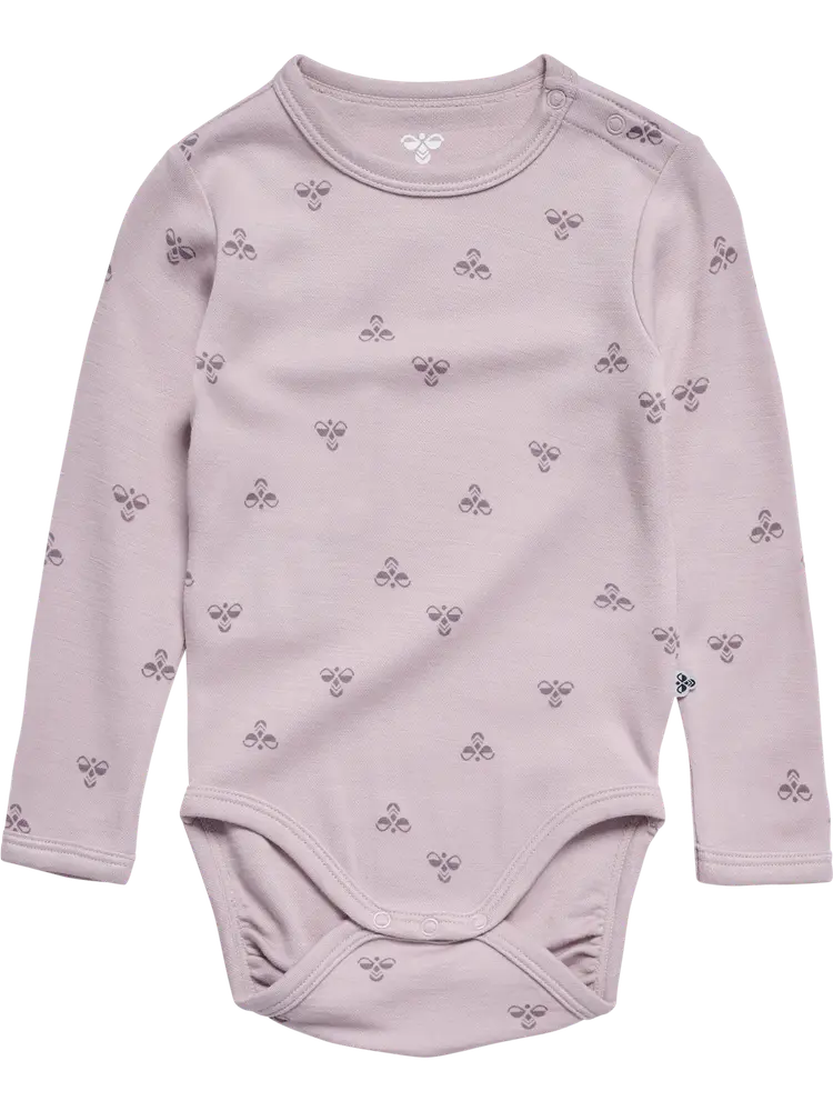 Uld Langærmet Body Cloud Gray 92