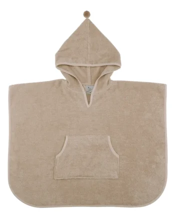 Super blød Oeko-Tex poncho med hætte til børn fra Vanilla Copenhagen