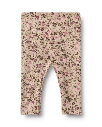 Wheat Jules Jersey Leggings Soft Sand Flower Wine 86