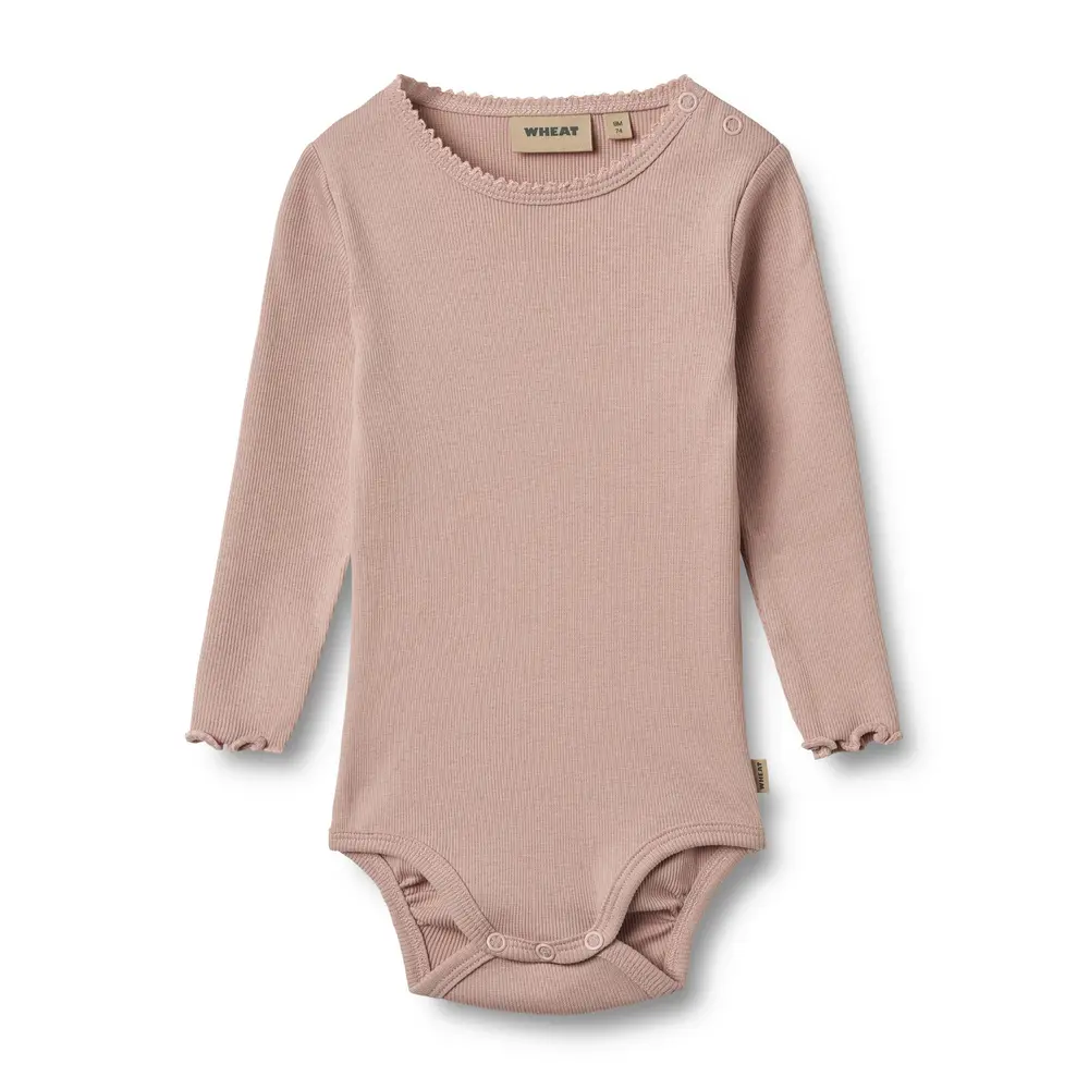 Langærmet Økologisk Baby Bodystocking Regitze fra Wheat