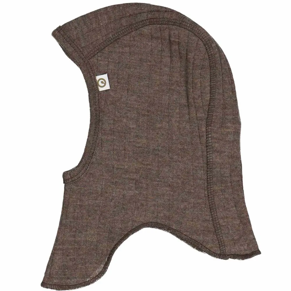 Woolly Elefanthue i Merinould - Walnut Melange - Udsalg!