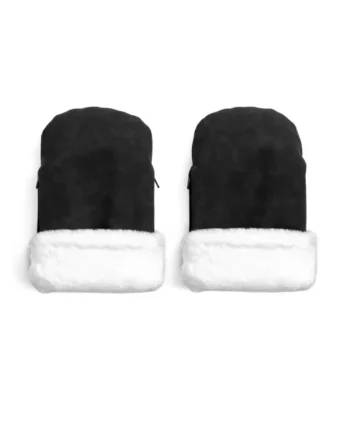 Østerbrohandsker - Sort Faux Suede til Barnevognsbrug
