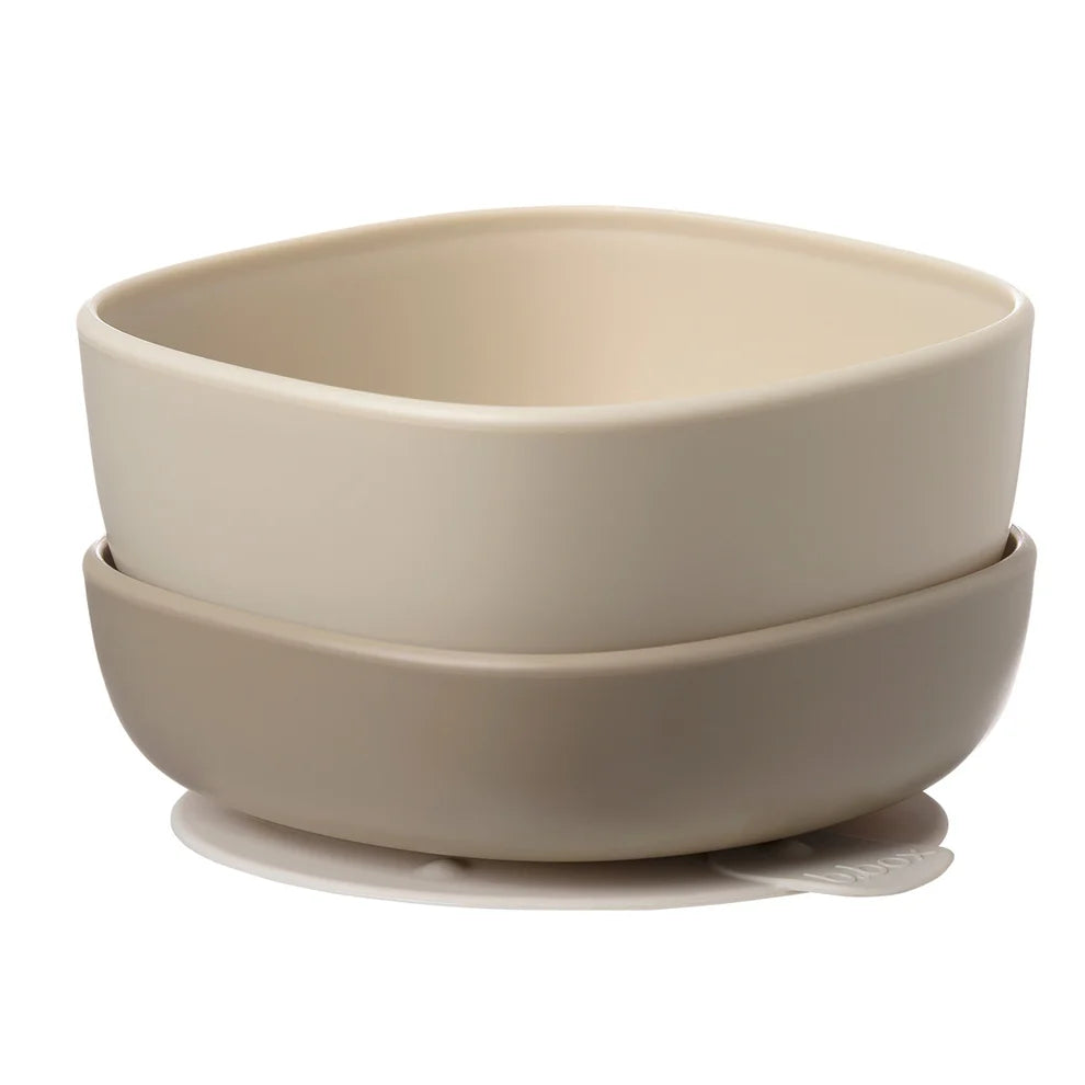 Box Skål Med Sugefod   -pak Beige