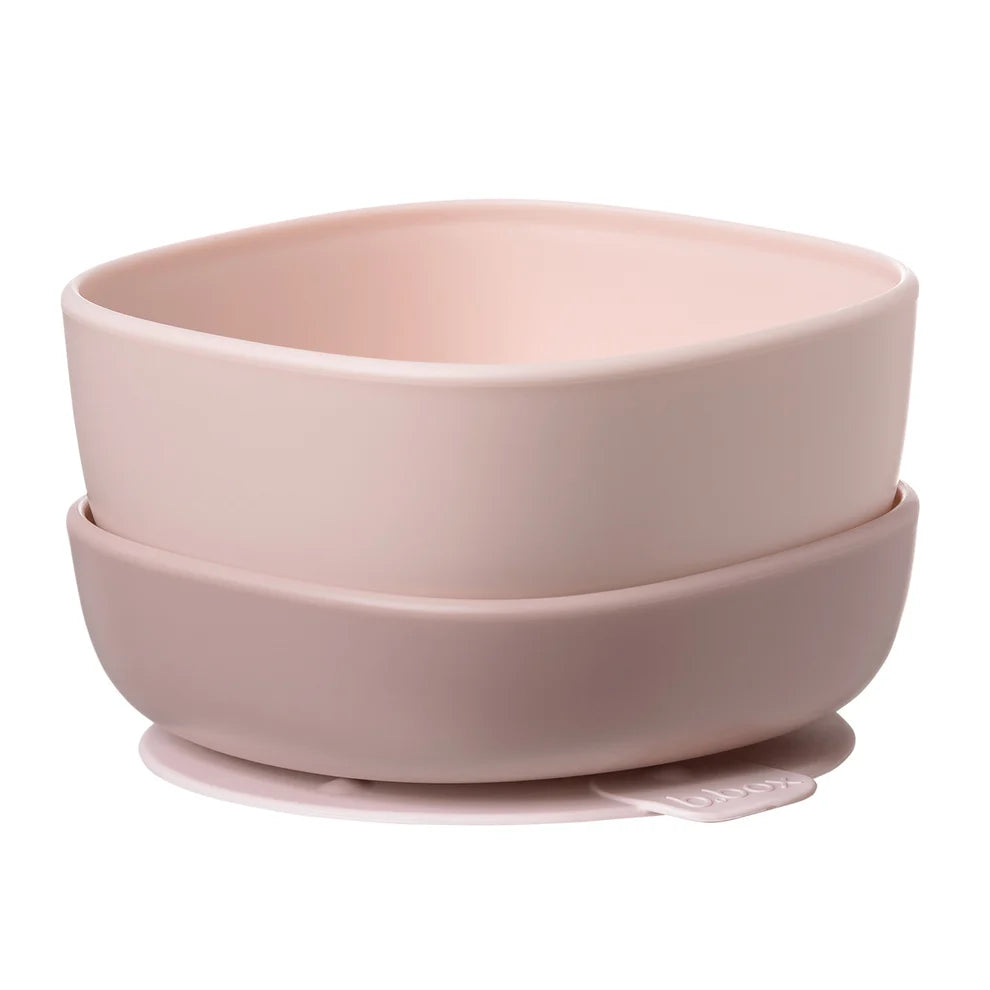 Box Skål Med Sugefod  -pak Rosa