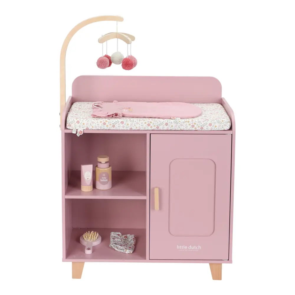 Sød Pink Baby Kommode til Dukker - Fantastisk Tilbud!