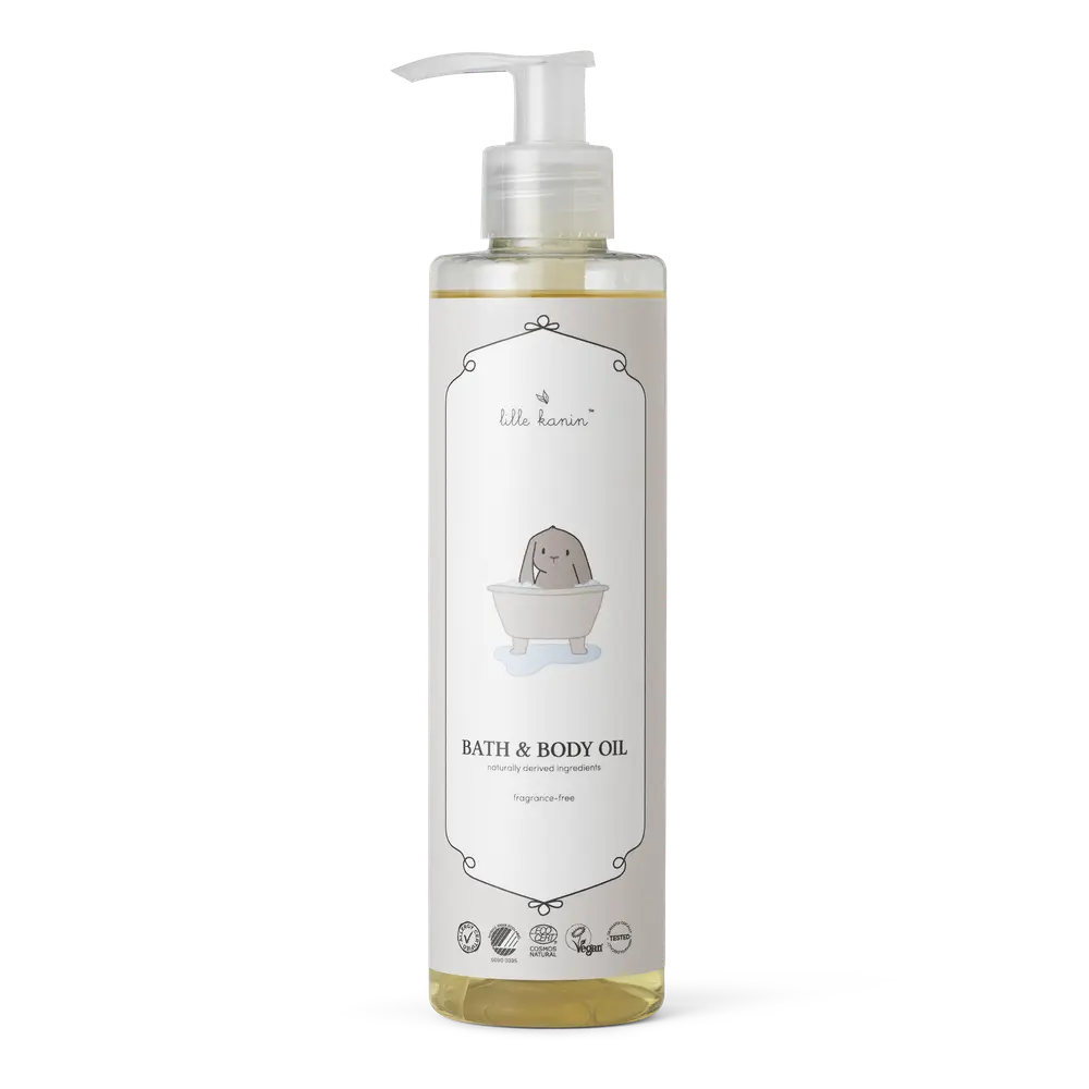 Fugtgivende Bad Baby Olie 250 ml fra Lille Kanin