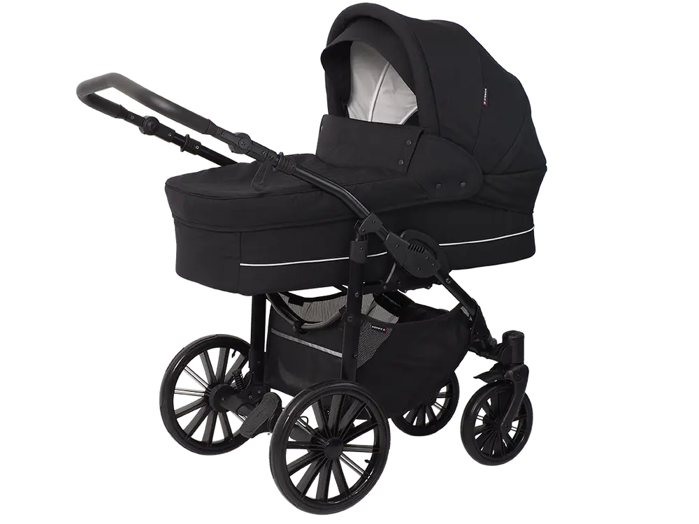 Nordic Lux Barnevogn i Dusty Black - Komfortabel og Smidig