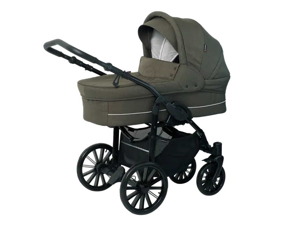 Nordic Lux Barnevogn - Dusty Olive Tilbud!