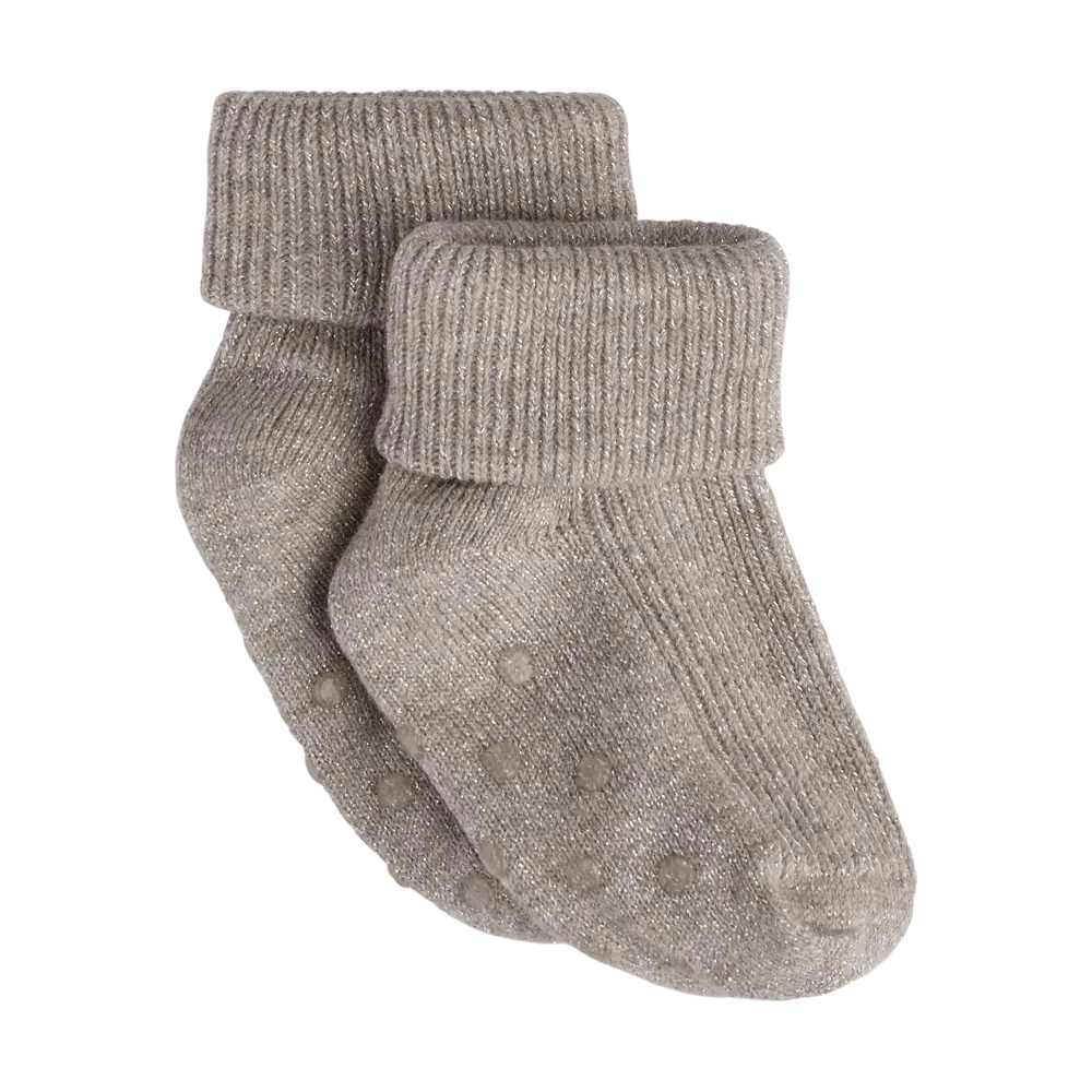 Bekids Glimmer Rib Strømpe    Abs Mocha Meringue 11 14
