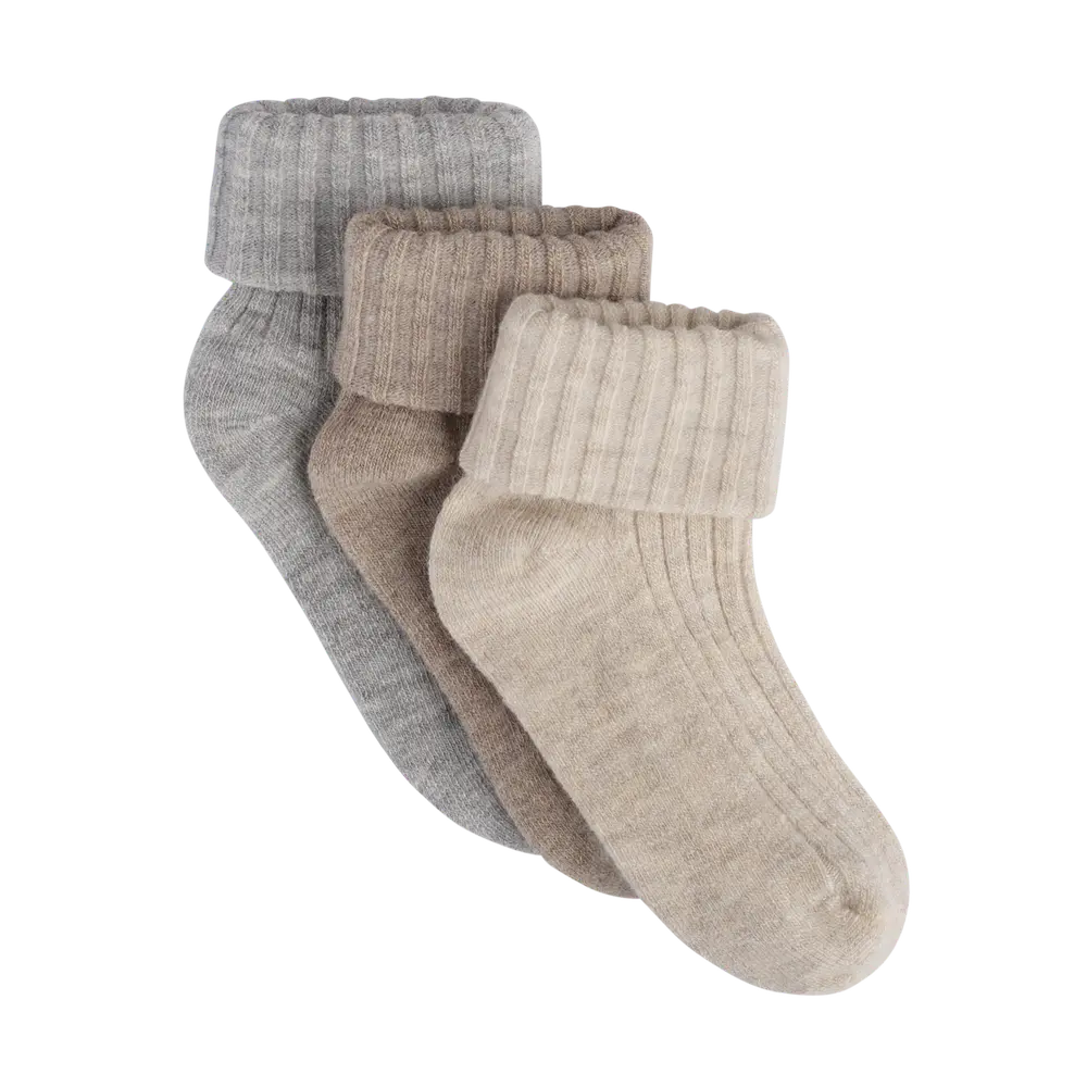Bekids Uld Rib Strømpe  -pak Sheer Bliss 11 14