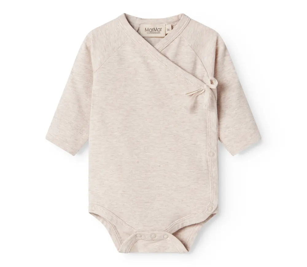 Belita Slå-om-body i Lys Beige Melange - Køb nu!