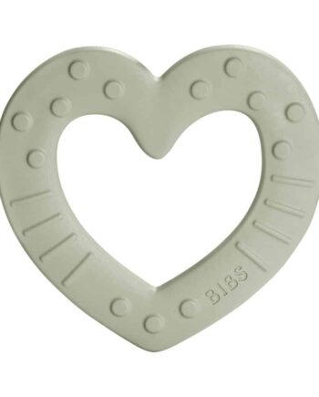 Bidering til Baby - Bibs Bitie Heart Sage på tilbud!