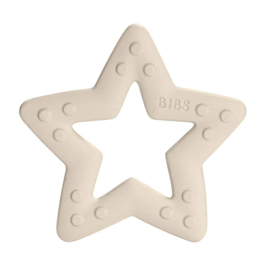 Bibs Baby Bitie Star Ivory – Bidering til Tandfrembrud