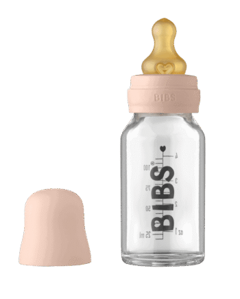 BIBS Glassutteflaske 110ml i Blush - Fantastisk Tilbud!