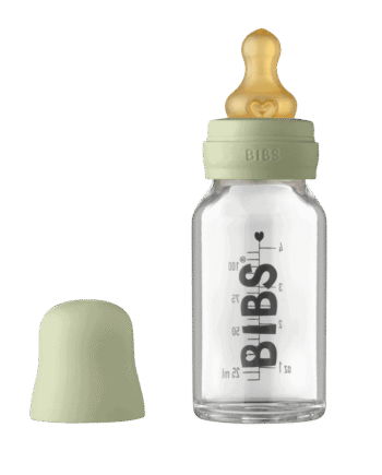 BIBS Glassutteflaske i Latex 110ml – Sage Tilbud!