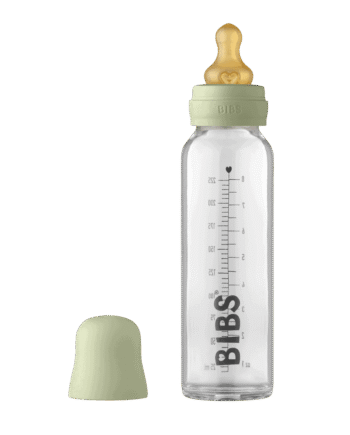 BIBS Glassutteflaske 225ml i Sage – Kemikaliefri Kvalitet