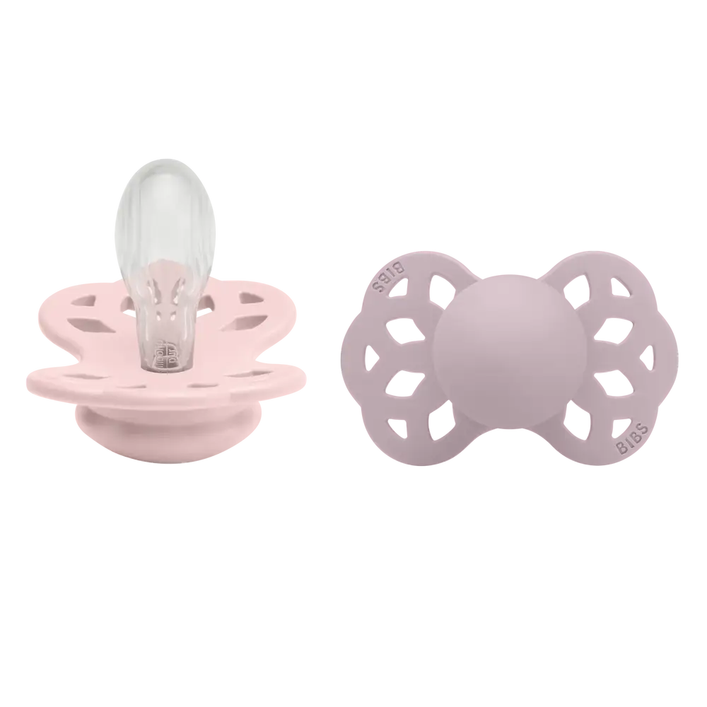 BIBS Infinity Silikone Sut - Blossom Dusky Lilac Tilbud