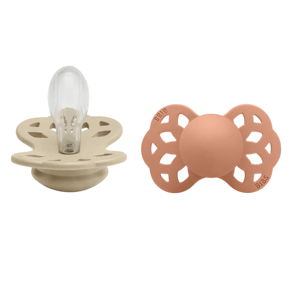 BIBS Infinity Silikone Sutter - Vanilla Peach Tilbud