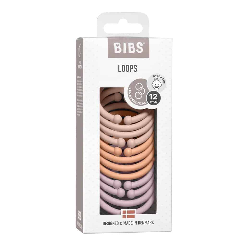 Bibs Loops i Blush Peach og Dusky Lilac - Fantastisk Legetøj