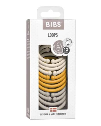 Bibs Loops i Ivory Honey Bee Sand – Fantastisk Legetøj!