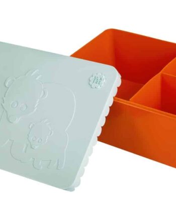 Blafre Madkasse med Bjørn i Orange – BPA-fri Kvalitet
