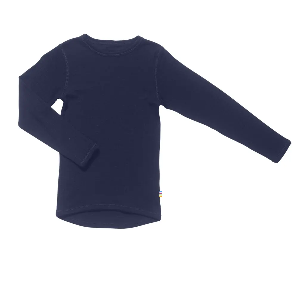 Navy Uldbluse med Lange Ærmer fra Joha - Komfortabel Stil