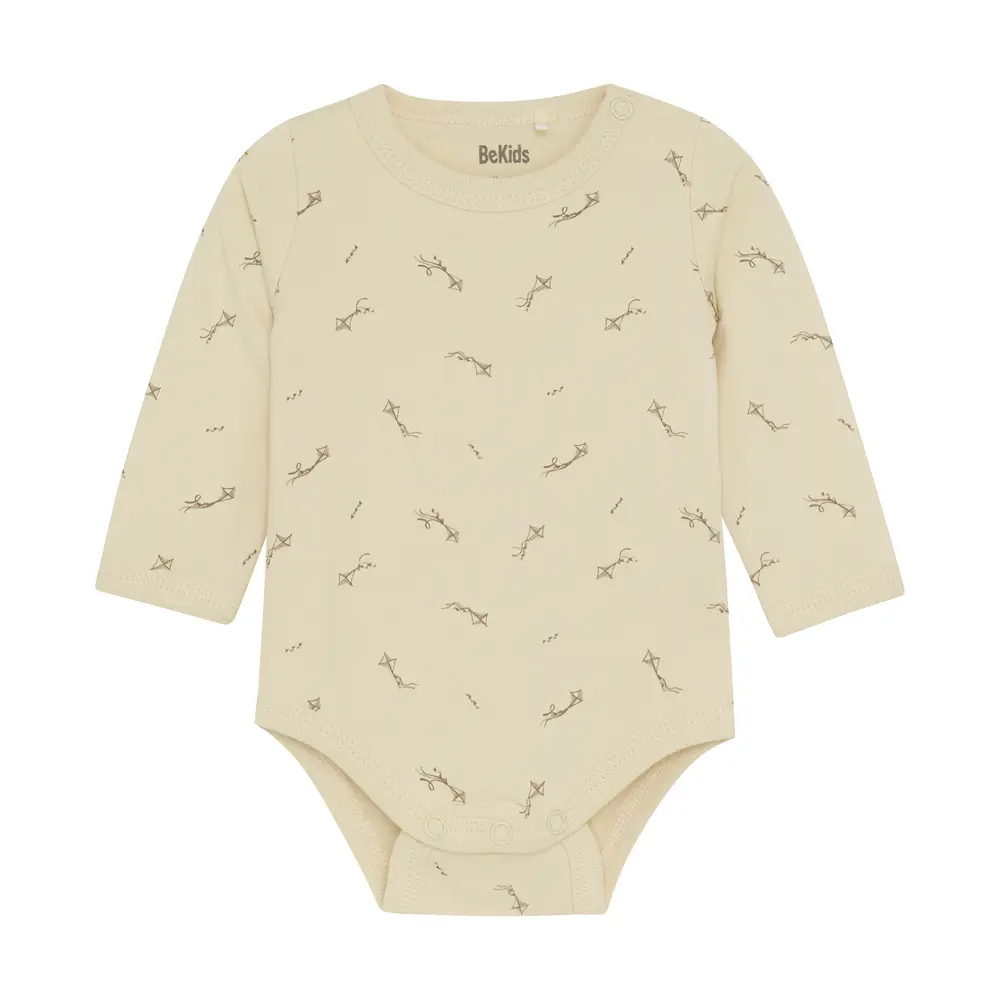 Langærmet Bodystocking med Legesygt Print fra BeKids