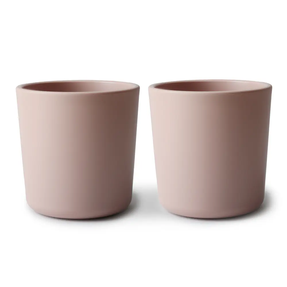 Børnekopper i Blush fra Mushie – Elegant og Holdbar!