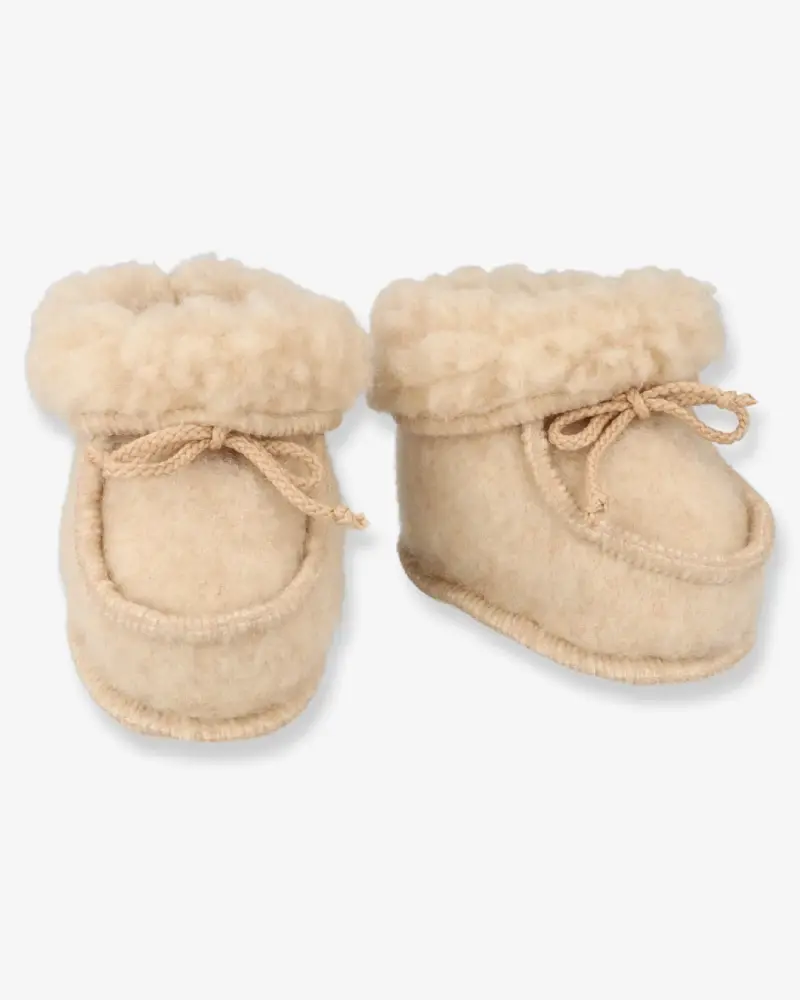 Cozy Sheep Uld Hjemmesko Beige  -  Mdr